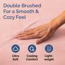 Full Fitted Bed Sheet - Bottom Single Fitted Sheet Only - Ultra-Soft Hotel Luxury Bedding w/ 8-16 Inch Deep Pockets - Breathable, Cooling & Wrinkle Free - Easy-Fit, Fade & Shrink Resistant - Baby Pink