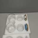 Tosnail 2 Pack 18 Ounce Large Glass Tea Cup with Bamboo Lid and Tea Infuser Set, Tea Mugs with Strainer, Clear Teacups with Tea Filter, Glass Cups for Blooming Tea, Loose Tea Brewing