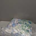 Retro Floral Print Car Seat Covers Full Set for Women Boho Blue Flower Seat Protector Cover Nonslip Car Decor Accessories for Vehicle Car SUV Truck, White