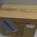 jinligogo 5 Gallon Bathroom Can with Lid, Automatic Motion Sensor White Can, Touchless Slim Waterproof Garbage Bin for Kitchen, Bedroom, Office, and Bathroom