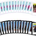 CAIYOULE 30 Packs Magnetic Picture Frame for Polaroid Go, Instant Film Pocket Magnetic Photo Frame for Refrigerator Compatible with Polaroid Go, Fridge Magnetic Frame with Transparent Cover, 2.12x2.62 Inch Black and White