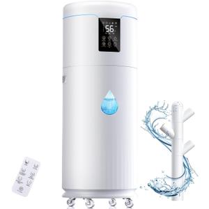 17L/4.5Gal Large Humidifiers for Bedroom 2000 sq ft, Quiet Humidifiers for Large Room, Floor Humidifier with 4 Mist Mode & Extension Tube for Home Whole House School Office Commercial Plants