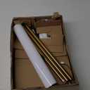 OBright LED Cylinder Floor Lamp with Remote Control, Full Range Dimming, Adjustable Color Temperature 3000K-6000K, Minimalist Standing Lamps for Living Room, Bedrooms and Office, Antique Brass