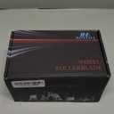 Caster Wheels Sets 5 with Metal Brakes,3 inch Heavy Duty Swivel Castors with 5/16"-18 UNC Threaded stem,Mute Rubber Wheels Replacement for Hardwood,Carpet,Tile, Including Flange Nuts