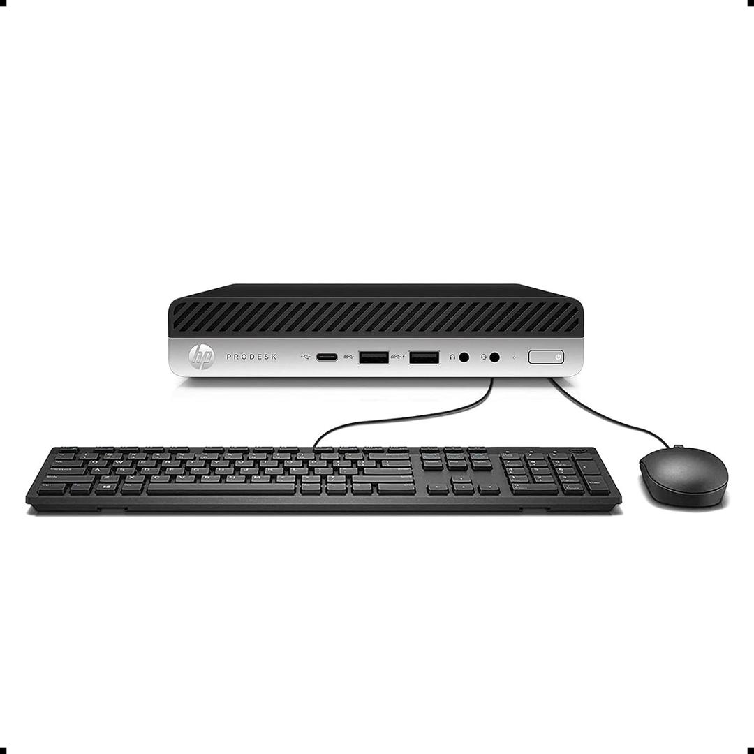 HP ProDesk 600 G3 Mini PC Desktop, Intel Core i5-6500T, 16GB RAM, 256GB PCIe Solid State Drive, USB-C, Windows 11 