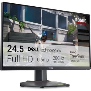 Dell G2524H Gaming Monitor - 24.5-inch FHD (1920x1080) 280Hz 0.5Ms Display, AMD FreeSync+NVIDIA G-SYNC Adaptive Sync Technology, Height/Pivot/Swivel/Tilt Adjustability - Black