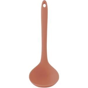 Platinum Silicone Cooking Ladle for Baking, Scraping & Mixing, 100% Food Grade Colorful Silicone Kitchen & Serving Utensils, Heat Resistant, Non-Stick Cookware - 8.6 inch Indie Pink (Small)