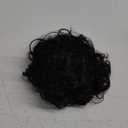 HOOJIH Messy Hair Bun Hair Piece Elastic Drawstring Loose Wave Large Curly Bun Short Synthetic Ponytail Extension for Women Daily Use - Black Brown (1 Pack)