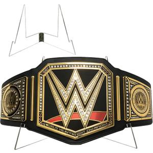 Championship Belt Display Holder, Premium 5mm Acrylic Heavy Duty Wrestling Belt Display Rack, 245° Adjustable Angle Desktop Stand for WWE UFC AEW(9.9”x9.4”)