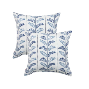 JMKaixin Outdoor Pillows, Pack of 2 Waterproof Decorative Throw Pillows with Inserts, 18”x18” Square Pillows for Bed, Couch, Sofa and Patio Furniture