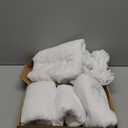 6 Pack White Cheesecloth Table Runner 10Ft Gauze Cheese Cloth Table Runner 35x120 Inch Boho Sheer Rustic Fabric for Valentine's Day Party Decor Baby Shower Wedding Holiday Decorations