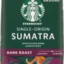 Starbucks Ground Coffee, Dark Roast Hot or Iced Coffee, Single-Origin Sumatra, Six 12 oz Bags​ Exp. 06/26/2026