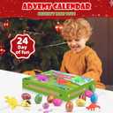 Kids Dinosaur Advent Calendar 2025, 24 Days Christmas Countdown Advent Calendar Novelty Dino Toys, Ideal Xmas Surprise Gifts for Boys Girls Teens Age 3 4 5 6