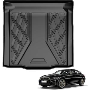 TTX LIGHTING Cargo Mat Fit for 2019-2026 BMW 3 Series Sedan (Trunk Without Spare Tire Compartment) - All Weather TPE Trunk Mat for BMW 320i 330i M340i 330e 318i G20 M3 Competition G80