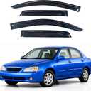 IG Window Visors Fit for 2001-2004 Kia Spectra, Out-Channel Rain Guards Vent Wind Deflectors 4PC, Car Accessories for 01-04 Spectra