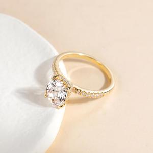 EAMTI 3CT 925 Sterling Silver Engagement Rings Oval Cut Cubic Zirconia CZ Wedding Promise Rings for Her Stunning Wedding Bands for Women
 Size 4