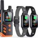 2In1 Wireless Dog Collar Fence System & Correction Collar, Invisible Electric Fence for Dogs Remote Range 25-3500ft, 4 Training Modes, Rechargeable Waterproof Pet Containment for Outdoor (Black Grey)