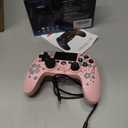 Kujian Wireless Controller for PS4 with RGB LED Modes, Gaming Remote with USB-C Charge Cable/ Dual Shock/ 6-Axis Gyro/ 3.5mm Audio Jack/ Speaker, Gaming Controller for Playstation 4/ PS3 (Pink)