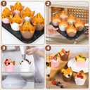 Gold Tulip Cupcake Liners 100 Pcs Baking Paper Cups Holders Greaseproof Muffin Cases Wrappers for Wedding Birthday Party Baby Shower(Pink Gold)