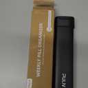 PULIV Metal Weekly Pill Organizer with Sturdy & Sleek Aluminum Alloy Case, Pill Case with Triple Protection Against Spilling, Compact Travel Pill Box 7 Day for Vitamins, Fish Oils, Supplements, Black