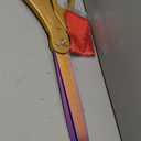 NEW Ribbon Cutting Grand Opening Kit - 25 Inch Gold Shears for Grand Opening with Rainbow Blades and Red Satin Ribbon for Inauguration Ceremonies & Special Events