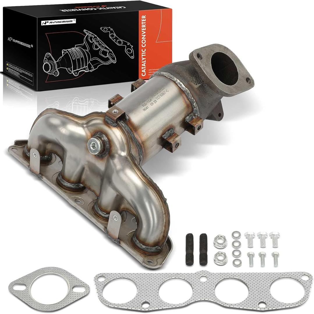 A-Premium Catalytic Converter Kit Direct-Fit Compatible with Hyundai Elantra 2011-2016, Elantra Coupe 2013, Elantra GT 2013 & Kia Forte 2013-2016, 1.8L 2.0L, EPA Compliant