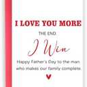 Pack of 14 Abeletree Sweet Fathers Day Cards Gifts for Husband, Romantic Father's Day Gifts from Wife, Happy Father's Day to The Man Who Makes Our Family Complete