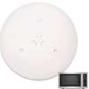 IMPRESA 11.25-Inch Microwave Glass Plate Replacement - Compatible with GE & Samsung Microwaves - Clear Round Glass Turntable Tray - Microwave Plate Replacement