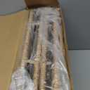 2 Pcs Seagrass Hanging File Box 14.5 x 6 x 10.8 Inch Collapsible Portable Decorative Filing Basket, Letter Size Woven File Organizer Decorative Storage Basket for Home Office Document Filing Decor