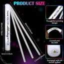 JellyArch 100 Pack Wedding Glow Sticks LED Foam Light up Sticks with Ribbon