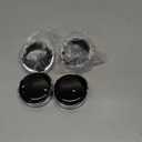 NTHREEAUTO 2 Inch Bullet Smoked Turn Signal Light Lens Cover with Chrome Visor Bezels Compatible with Harley Dyna Street Glide Road King