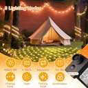 LitHome 21ft x 5ft Christmas Net Lights, 360 LED Mesh Fairy String Lights with 8 Modes, Connectable Plug in Waterproof Mesh Lights for Bushed,Trees,Yard,Patio,Garden Decorations(Warm White)