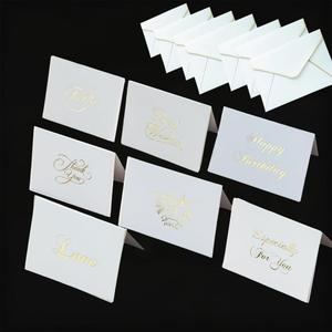 7 Sets Themes with Customized Text Small Size Cards A Simple yet Elegant Greeting for Special Occasions Foldable Cards Cover with Printed Warm Words Individual Envelopes (Folded 3.7" X2.7)