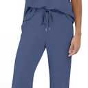 Sampeel Lounge Sets for Women V Neck Turn-UP Sleeves Tops Wide Leg Pants 2 Piece Sets Oversized Summer Vacation Outfits 2026, Small 
