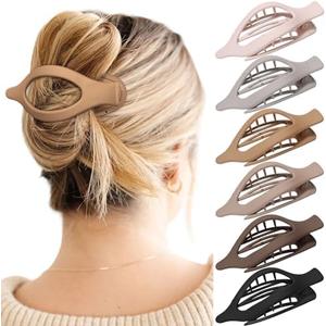 French Concord Hair Clips - 6Pcs Side Slide Volume Clips for Women Girls, Strong Hold No Slip Grip, Thick or Thin Hair (Matte Finish, L:4.6 IN, W:1.97IN) French Concord Hair Clips - 6Pcs Side Slide Volume Clips for Women Girls, Strong Hold No Slip Grip, Thick or Thin Hair (Matte Finish, L:4.6 IN, W:1.97IN)