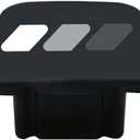 2 Inch Tri-Color 3 Color Logo Trailer Hitch Tube Cover Plug Cap, Rubber Receiver Tube Hitch Plug Compatible with Toyota Car Accessories. (White Gray A)