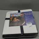 Back Seat Extender for Dogs, Hard Bottom Dog Car Seat Cover for Truck Back Seat, Upgraded PU Leather Dog Hammock for Car, Waterproof, Anti Scratch, Larger Space, Holds 400lbs (XL, full-black)