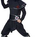 Boys Ninja Warrior Costume, Child Large 10-12 Years