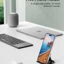 Samsers Foldable Bluetooth Keyboard with Touchpad, Portable Wireless Keyboard with Stand Holder, Rechargeable Full Size Ultra Slim Pocket Folding Keyboards for Android Windows iOS Tablet & Laptop