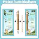 Toerifer Winnie Baby Shower Favors for 30 Guests, 30 Pcs Thank You Gifts for Baby Shower, Gender Reveal Sets Included Bamboo Pens Greeting Cards, Winnie Gender Reveal Souvenirs Prizes Decorations