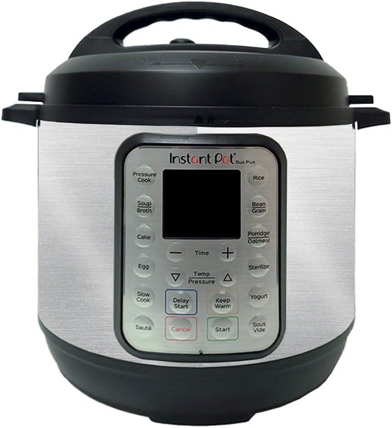 MightySkins Glossy Glitter Skin Compatible with Instant Pot Duo 6-QT - Cold Steel | Protective, Durable High-Gloss Glitter Finish | Easy to Apply, Remove, and Change Styles | Made in The USA