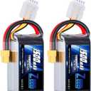 Zeee 4S Lipo Battery 1500mAh 14.8V 120C Graphene Battery with XT60 Plug for FPV Drone Quadcopter Helicopter Airplane RC Boat RC Car RC Models (2 Pack)