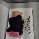 5 Pcs Volleyball Gifts Set for Women Volleyball Party Favors Stuff Includes Makeup Bag Necklace Earrings Socks Inspirational Sport Birthday Gifts for Team Players Sports Lovers