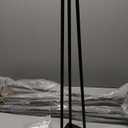 SMARTSTANDARD 28 Inch Hairpin Table Legs, 3 Steel Rods 1/2 Inch Pipe Diameter, 800lbs Load Capacity, Mid-Century Style for Coffee Table, Side Table, Night Stand (Black, 4PCS)