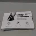 Airplane Foot Hammock, No Collapse Foot Rest for Plane Travel with Extended Adjustment Strap, Portable Desk Foot Hammock with Thickened Foam, Foot Sling Travel Essentials to Relax Your Feet (1 Pc Black)