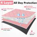 Dog Cat Playpen Indoor Outdoor for Puppy Pet Dogs Cat Recovery After Surgery, Dog Tent Crates Cage Indoor/Outdoor, Portable Pop Up Kennel with Carrying Case for Travel (Pink with Pad, Medium)