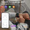 Smart Watch Blood Pressure with Dual Patented Band, Wrist BP Monitor Sleep Monitor Sports Tracking App for Android and iOS Blood Pressure Watch Supports Data Sharing