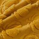 2 x Pumpkin Fall Decorative Throw Pillow Covers 18"x18", Set of 2 Mustard Yellow Soft Faux Fur Pillow Covers for Autumn Harvest, Fluffy Plush Accent Pillow Cases for Farmhouse Halloween Decor