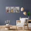 sechars Music Canvas Wall Art Guitar Painting Prints Rustic Jazz Posters for Pub Bar Decor Musical Artwork Framed Ready to Hang 12x16Inchx3PCS