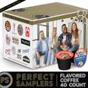 Crazy Cups Flavored Coffee Pods Variety Pack for Keurig K Cups Brewers, Assorted Flavored Coffee Sampler, 40 Count (EXP 12/31/26)